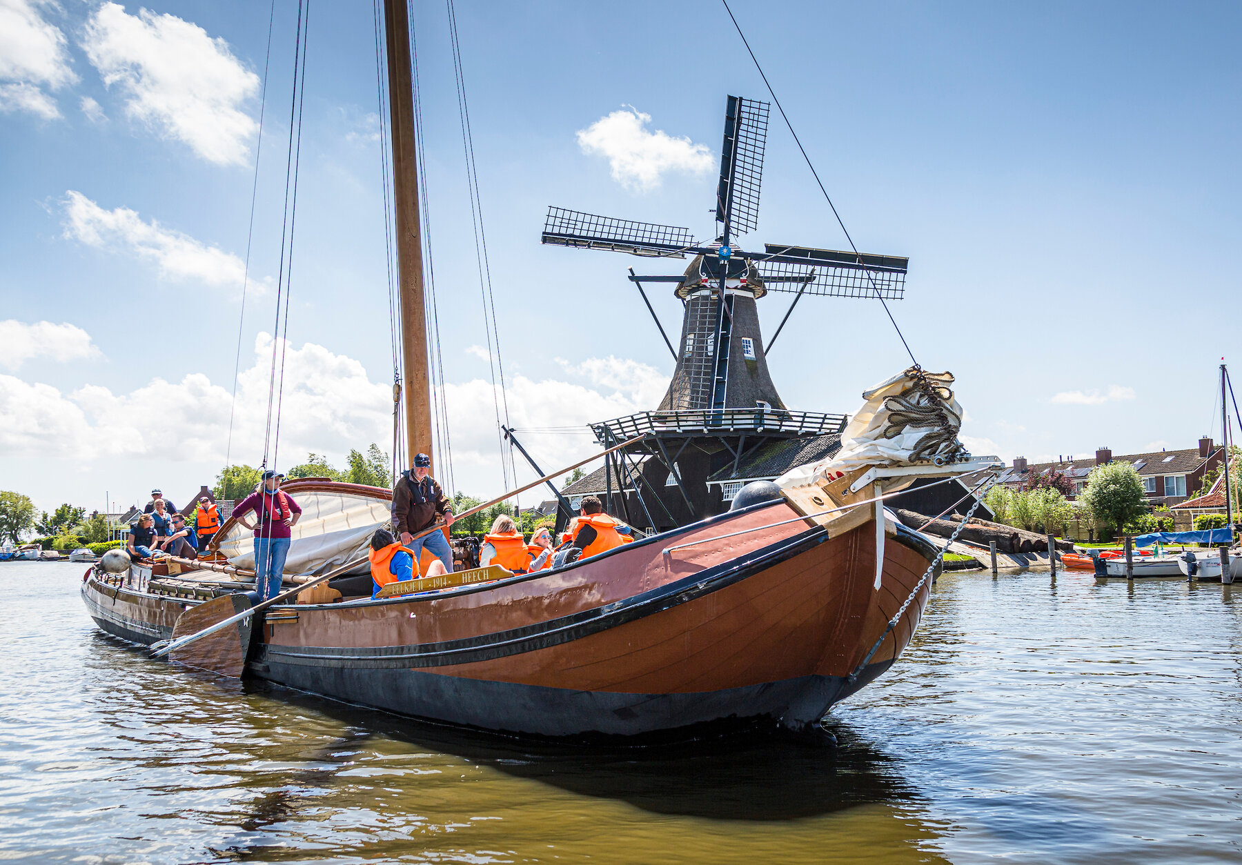 Dagtocht skutsje zeilen